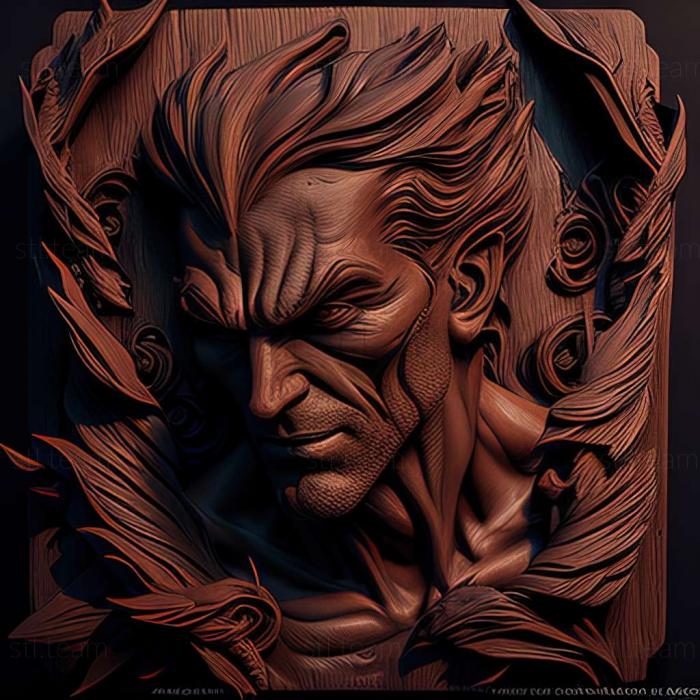 3D model Garou Mark of the Wolves game (STL)